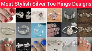 Most Stylish Silver Toe Rings Designs 2023/Latest Silver Foot Finger Rings Designs