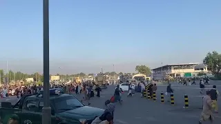 Crowd Rushes Towards Kabul Airport as Afghan Citizens Desperately Attempt to Flee