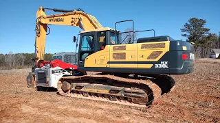 Staging For The 90 Acre Project And Grading Off A Lot