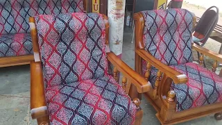 Wooden sofa set #pu Palish #viral video