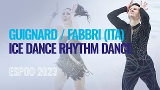 GUIGNARD / FABBRI (ITA) | Ice Dance Rhythm Dance | Espoo 2023 | #EuroFigure