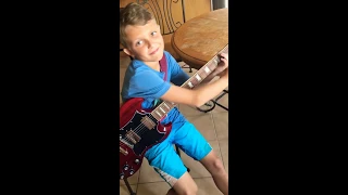 Kid plays INSANE eruption solo
