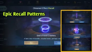 Trick To Draw Epic Recalls || How To Get Epic Recalls For 1 Diamond Mobile Legends: Bang Bang