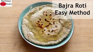 Bajra Roti Recipe - How To Make Bajra Roti - Pearl Millet Roti For Weight Loss - Skinny Recipes