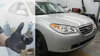 How to Replace High and Low Beam Bulbs on a 2007-2010 Hyundai Elantra