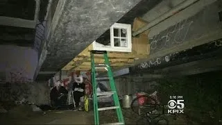 Homeless Person's Tiny, Makeshift Loft Ordered To Be Dismantled