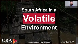 South Africa in a volatile environment: Aon & CRA Webinar 24 March 2022