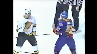 Tony Twist vs Alek Stojanov NHL Dec 8/95