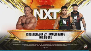 WWE 2K24-Ridge Holland vs. Joaquin Wilde (NXT).