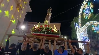 Ragusa - Rientro del simulacro di San Francesco d'Assisi in chiesa