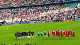 PRINCE WILLIAM & BORIS JOHNSON JOIN ENGLAND FANS IN SINGING 'GOD SAVE THE QUEEN' - ENGLAND V DENMARK
