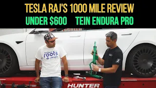 @TeslaRaj gives feedback about the Tein EnduraPro for his Tesla Model 3. Is it that good?!?!