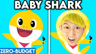 BABY SHARK WITH ZERO BUDGET! (Baby Shark Song FUNNY PARODY By LANKYBOX!)