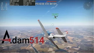 War Thunder P51D30 vs Bf109s | What Can Germany Do?