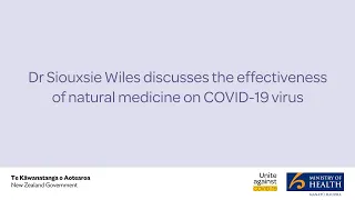 Dr Siouxsie Wiles discusses natural medicine and COVID-19 | Ministry of Health NZ