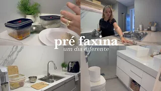 PRÉ FAXINA PARA A DIARISTA | Vlog da minha quarta feira quando a Dona Aurea faz meia diária