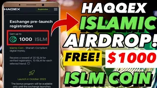 HAQQEX ISLAMIC AIRDROP | FREE $1000 ISLM COIN LISTING NA SA KUCOIN EXCHANGE! GRAB NOW!