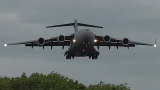 Huge C-17 planes landing at RAF Brize Norton ✈️