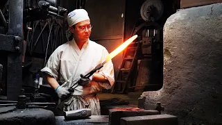 Process of Making Japanese Knife - Samurai Sword Master - 和包丁の作り方 Katana 日本刀 大阪 堺 水野鍛錬所 るろうに剣心ロケ地