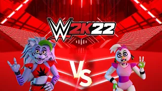 WWE2k22:roxanne wolf vs Glamrock chica