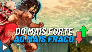 DO MAIS FRACO AO MAIS FORTE: OS 9 TITÃS ORIGINAIS DE ATTACK ON TITAN