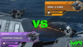 Garpun (30mm) Vs JRNG-6 CIWS After Rebalance | Air Defense Comparison | Modern Warships