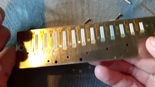 How to fix a stuck reed on the chromatic harmonica