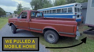 Ford 300 4.9 inline 6 Towing A Small Mobile Home