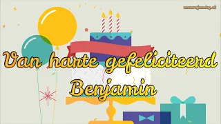 Gefeliciteerd BENJAMIN 🎈 | FIJNE VERJAARDAG! 🎉 #naamverjaardag