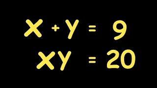 Japan | A Nice Olympiads Trick | How to Solve for X + Y = ?