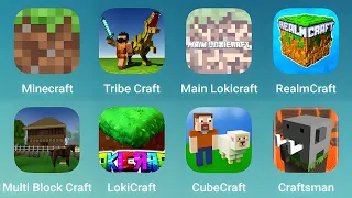 Minecraft, Tribe Craft, Main Lokicraft, RealmCraft, Multi Block Craft, LokiCraft, Cube Craft