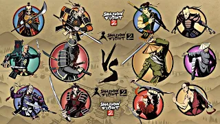 Shadow Fight 2 | Shogun and Bodyguards vs Hermit and Bodyguards