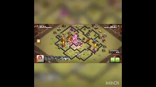 Th 7 vs th 8 max base 3 star attack strategy in clash of clan