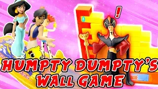 Toy Story 4 & Disney Aladdin Humpty Dumpty's Wall Game! W/ Jasmine, Ducky and Bunny