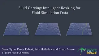 Fluid Carving: Intelligent Resizing for Fluid Simulation Data (SIGGRAPH Asia 2019)