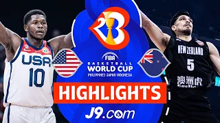 USA 🇺🇸 vs New Zealand 🇳🇿 | J9 Highlights | FIBA Basketball World Cup 2023