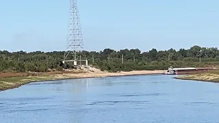 Departing Memphis On Record Low Mississippi River 10/10/23