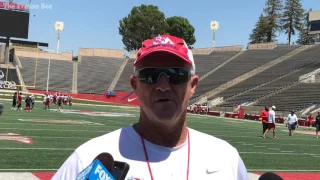 Jeff Tedford recaps first fall camp scrimmage