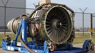 Big Aircraft Engines Starting Up