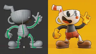 Simple Rubber Hose Character Rig in Blender | Real-Time Tutorial