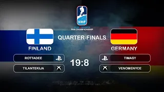 HIGHLIGHTS: Finland vs. Germany | 2020 IIHF Esports Fan Championship