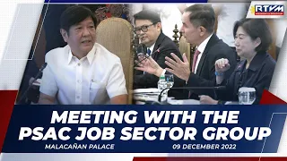 Meeting with the Private Sector Advisory Council Job Sector Group 12/9/2022