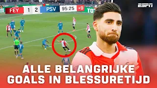 Alle BELANGRIJKE GOALS in BLESSURETIJD in de Eredivisie 2023 ⏰💥