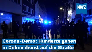 Corona-Demo: Hunderte gehen in Delmenhorst auf die Straße