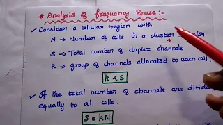 Frequency Reuse in Cellular Concept - Wireless Mobile Communication