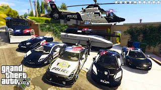 GTA 5 - Stealing POLICE Cars with Franklin! ( GTA V Real Life Cars #18)