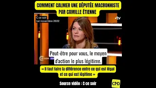 FAIRE LA DIFFÉRENCE ENTRE CE QUI EST LÉGAL ET LÉGITIME. PAR CAMILLE ÉTIENNE