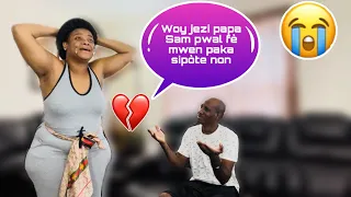 Mezanmi🙆‍♀️Mwen bay madanm mwen yon move nouvèl li manke mouri sou kont mwen 😳🤔*PRANK*Sa rèd😥