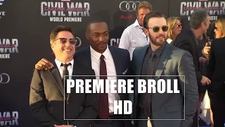 Captain America: Civil War Hollywood Premiere BROLL HD