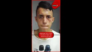 Jovem que teve a testa tatuada foi preso novamente por tentativa de furto #short
